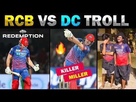 😱🤯 MILLER 6 6 4 💥 RCB VS DC IPL TROLL 2026 🔥 Today Trending thumbnail